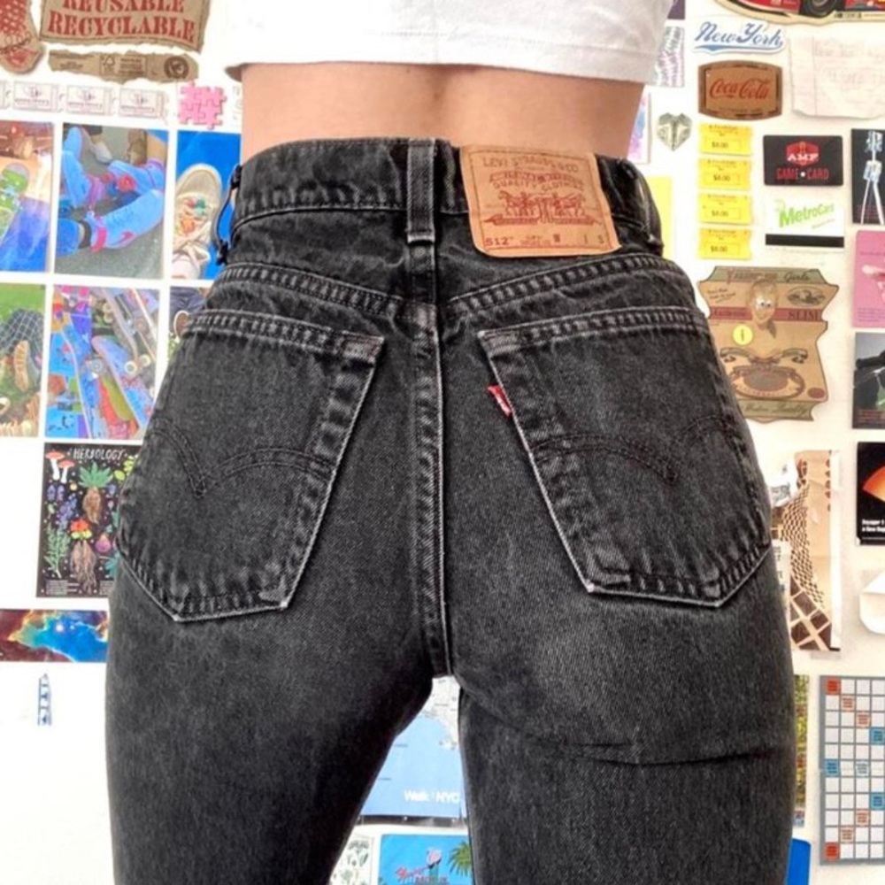 vintage high waisted black levi’s